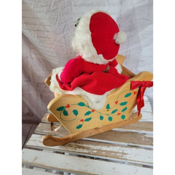 Wooden Mrs Claus vintage home decor Xmas large display - Picture 3 of 7
